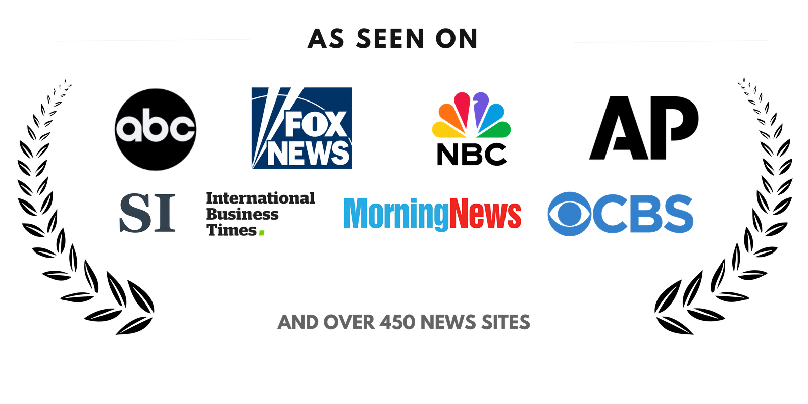 As Seen On: ABC, FOX News, NBC, AP News, SI, International Business Times, Morning News, CBS — and over 450 news sites
